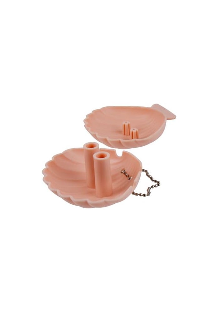 Daiso Shell Shaped Cable Reel | Pink | Portable Cable Organizer & Cord Winder - Image 2